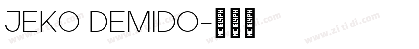 JEKO DEMIDO字体转换